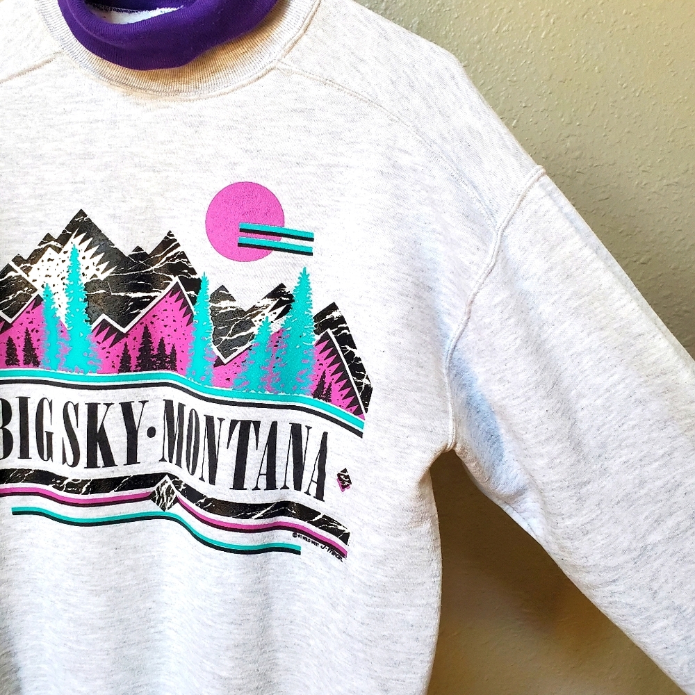 Vintage Montana Turtleneck Pullover Size M